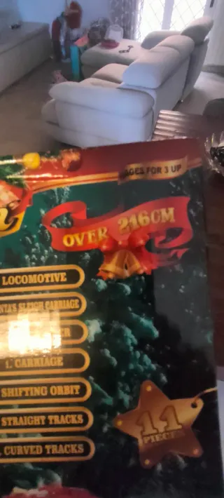 Trenino di Natale 216 cm 11 pezzi