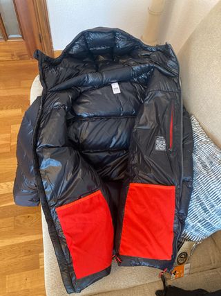 Plumífero Talla M Negro Gris Hombre