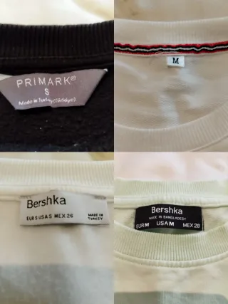 Sudaderas lote 4 unidades, M. Bershka. OFERTA