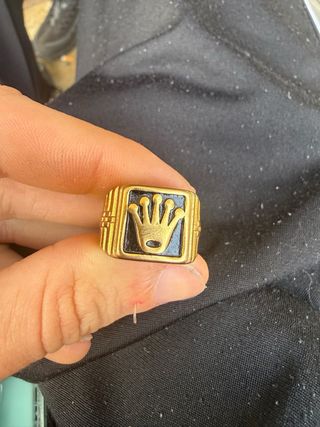 Anillo Rolex Dorado Corona