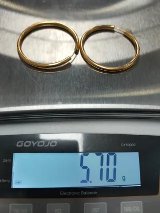 Pendientes Aro Oro 18k