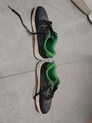 Zapatillas Minecraft Grises y Verdes