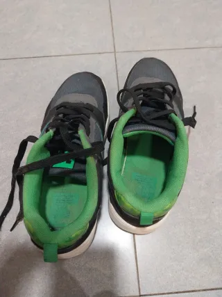 Zapatillas Minecraft Grises y Verdes