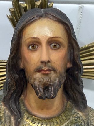 ANTIGUO SAGRADO CORAZÓN ENTRONADO OLOT