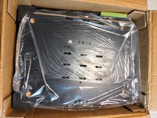 Comodino 2 Cassetti in Tessuto Bianco/Grigio 30x40x55