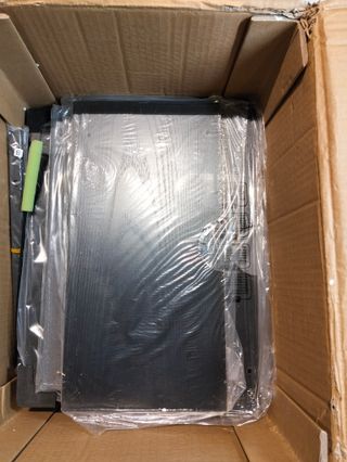 Comodino 2 Cassetti in Tessuto Bianco/Grigio 30x40x55