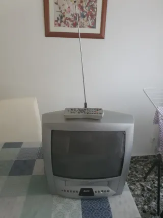 Televisor Antiguo con VHS Integrado