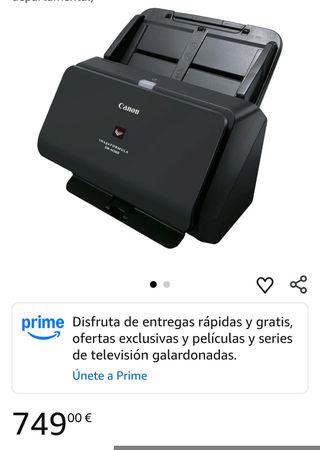 Escáner de Documentos Canon imageFORMULA DR-M260 (60 ppm, 80 Hojas ADF, Pasaporte y dni, escáner departamental)