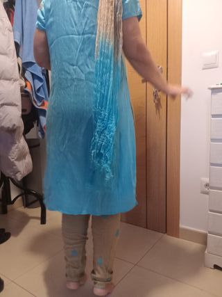 Traje Indio Azul y Amarillo