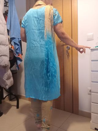 Traje Indio Azul y Amarillo