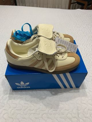 Adidas Samba Beige/Marrón Talla 38.5