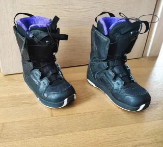 Scarponi Snowboard Donna Neri Viola