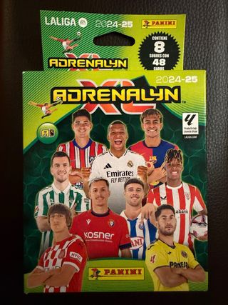 8 blisters fútbol Adrenalyn XL LaLiga 2024-25