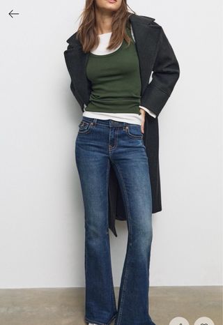 Tejano acampanado Stradivarius D04, tiro alto.