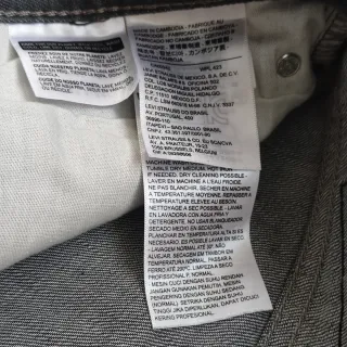 Jeans Levi's 501 grigi W34 L32 Regular