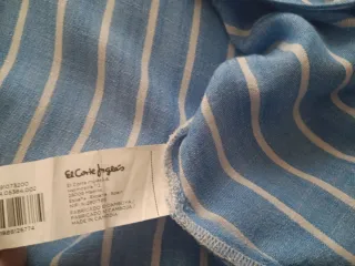 Blusa El Corte Inglés Talla XS Rayas Azul