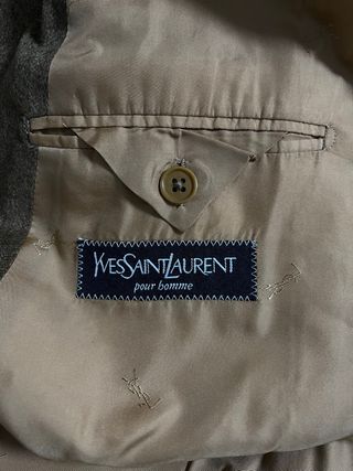 Abrigo Lana Cachemira YSL Talla L marrón