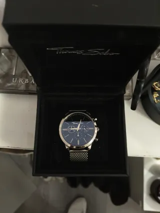 Se puede negociar Reloj Thomas Sabo Azul y Platea
