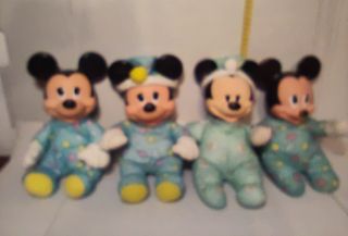 4 Peluche Topolino Disney Pigiami Vintage