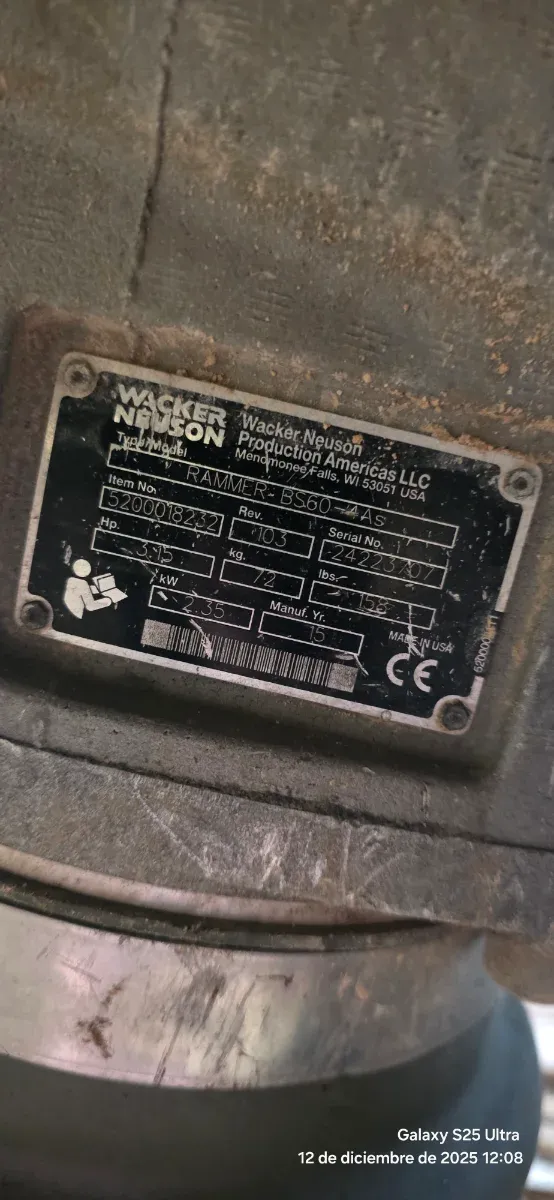 Rana compactadora Wacker Neuson BS60-4As