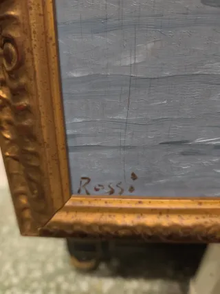 Antico dipinto marina