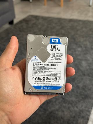 Disco Duro WD Blue 1TB 2.5 HDD para PC o portátil