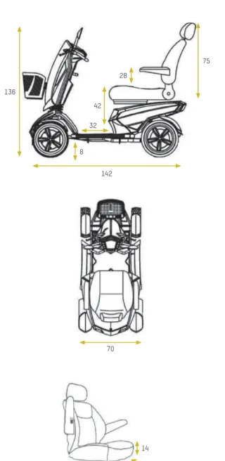 Scooter Eléctrica Movilidad Reducida