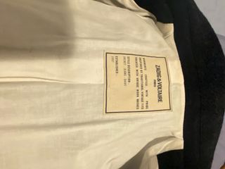 Abrigo Zadig & Voltaire Lana Talla 40 azul marino