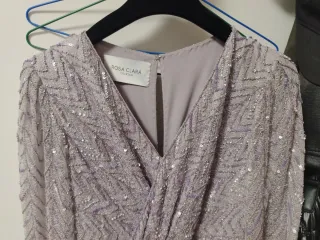 Vestido Rosa Clará Fiesta Morado Talla 40