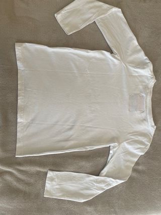 Camiseta manga larga niña blanca