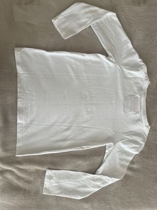 Camiseta manga larga niña blanca