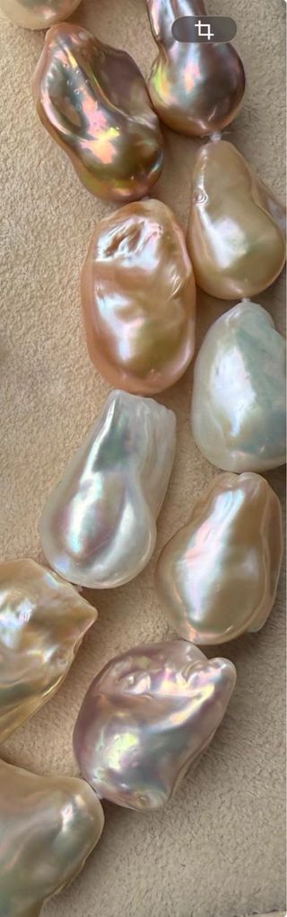 Collar Perlas Barrocas Naturales Multicolor