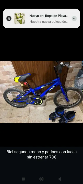 Bici, patines con luces y deportes