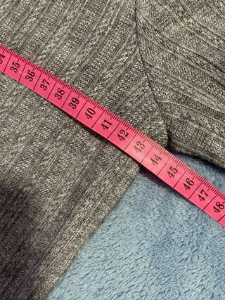 Camiseta Mango Manga Larga Gris Talla L