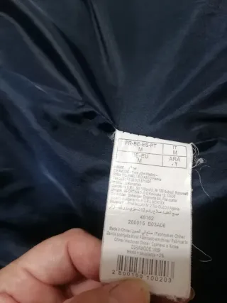 Abrigo azul acolchado Pimkie