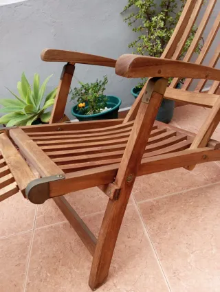 Hamaca de Teca Plegable