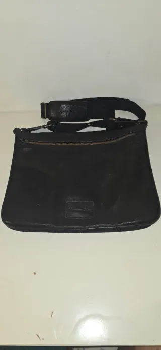 Bandolera Massimo Dutti Negra