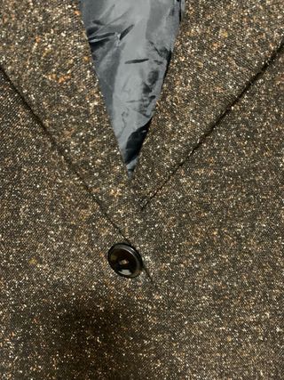 Chaqueta jaspeada marrón