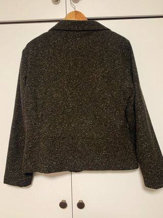 Chaqueta jaspeada marrón