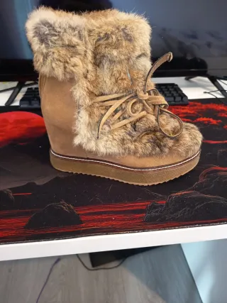 Botas de ante con pelo
