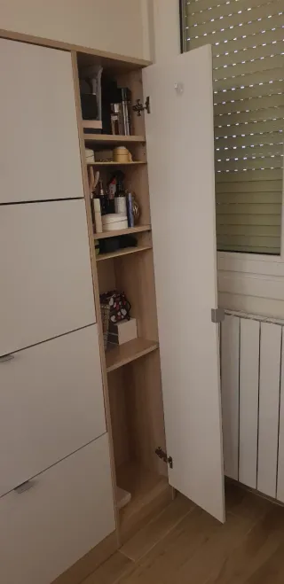 Mueble zapatero Saoatero blanco madera