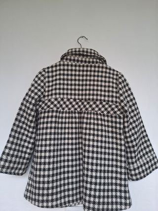 Abrigo pata de gallo manga 3/4