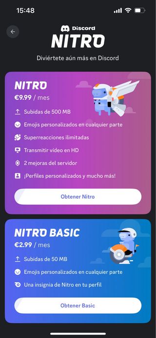 Discord Nitro 3 meses (rebajado)
