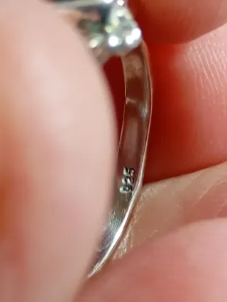 Anillo Plata Ley Citrino Gota