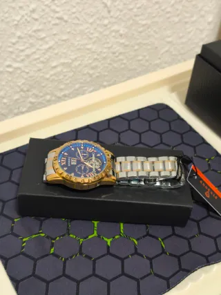 Reloj BINBOND Automático Hombre Azul/Dorado