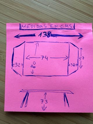 Mesa IKEA PS. Abatible Madera y Metal