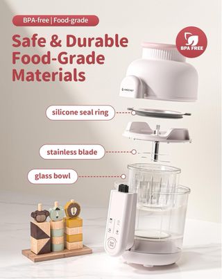 Robot cocina bebé AMZCHEF 6-en-1 Vaporera