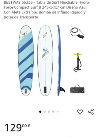 Tabla Surf Hinchable Bestway Hydro-Force 243x57cm