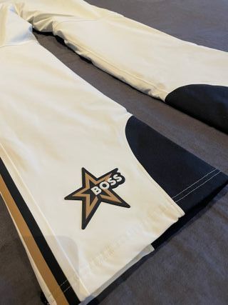 Pantalones de esquí BOSS blancos y negros