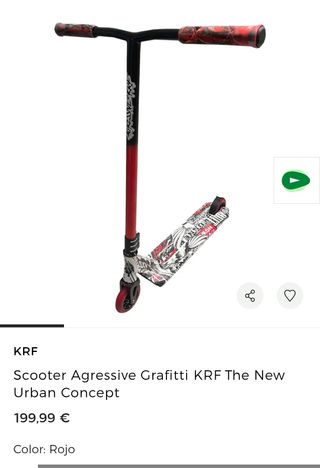 Patinete Scooter Agressive Grafitti KRF The New Urban Concept